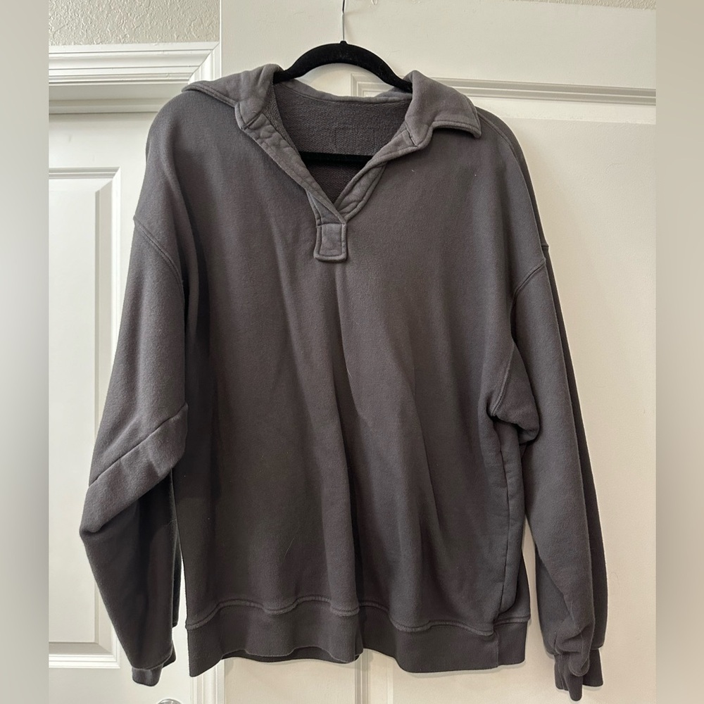 Daily drills polo crewneck in vintage black XS/S worn twice